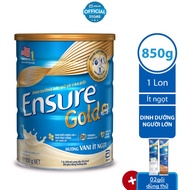 [Free 2 Trial Packs] Ensure Gold Powdered Milk Less Sweet (HMB) 850g