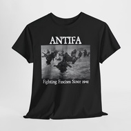 Antifa Omaha Beach D-Day Shirt Fighting Fascism Since 1941 Wwii Graphic Tee