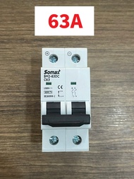 Aptomat DC 2P 1000V Chống sét lan truyền DC AC 2P Somax