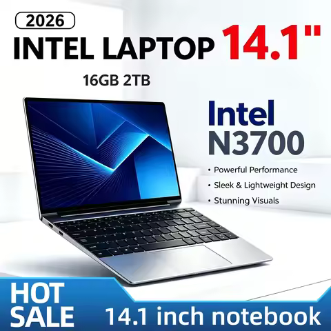 Intel N3700 NEW Ultra Slim 14.1 Inch Laptop 4C4T 1.6 2.4GHz 16GB DDR3L 2TB SSD 1920x1080 Gaming Offi