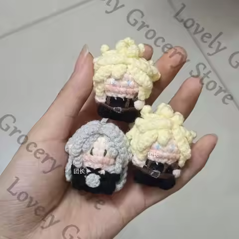 Anime Sephiroth Cloud Strife Cosplay Handmade Hanging Drop Ornament Cartoon Dango Keyring Accessory 