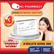 【Quick delivery in stock】(BUY 3 FREE 1) Asolute Soma300 300mg L-Glutathione Plus for Skin Whitening 