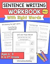 Sentence Writing Workbook with Sight Words for Kindergarten–2nd Grade, Book 3: Build Better Sentence