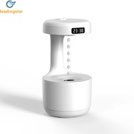 LeadingStar Fast Delivery Anti Gravity Water Drop Humidifier Air Humidifier With 800ml Water Tank Timer Touch Button Data Cable Ultra Silent Fountain Humidifier For Bedroom Living Room