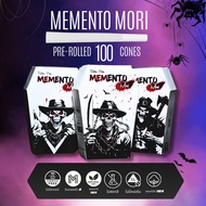 New Product Finished Roll PAPER Coffin Box 78/110 mm. MEMEN﻿TO MORI Pre-Rolled 100 Cones WHITE