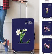 Xanh da trời Nắp vali Velcro 20-30 inch, bảo vệ vali, không dệt, loạt màu hoa