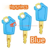 New Cat 5P8500 Blue Ignition Start and Door Lock Key for Excavator Dozer Loader 5P8500