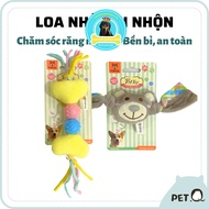 FOFOS Dog Toy, Bone & Teddy Bear Chewing Toy, Fun Speaker, Oral Care, Durable Material, Safe
