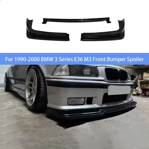 For 1990-2000 BMW 3 Series E36 M3 Car Front Bumper Lip Spoiler Splitter Trim Accessories Car Tuning 