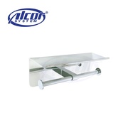 Alcor System SUS 304 Double Toilet Paper Holder With Phone Tray (BA DPH837.SS)