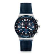 นาฬิกา Swatch Chronograph BLUE GRID YVS454
