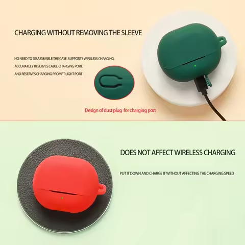 Silicone Earphones Case For SoundPeats Air 6 HS Headphones Protective Cover Wireless Earbuds Case fo