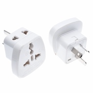 Black/white 10A 250V Australian travel adaptor outlet AU/UK/US to AU one-turn-two plug socket power 