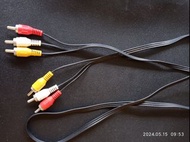 RCA 紅白黃線，鏈接 dvd機 &amp; 電視，接通音訊視訊