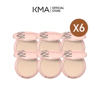 [แพค 6 ชิ้น] KMA แป้งผสมรองพื้น กระจายแสงผิวใส SPF 25PA+++ Cover Gripe Powder (ยกแพคถูกกว่า)
