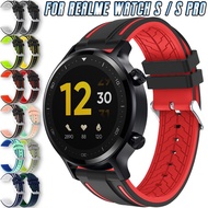 22mm Strap For Realme Watch S / S Pro Silicone Strap Smartwatch Replacement Multiple-Color WithTextures Band Accessories