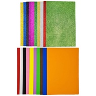 EVA Foam Sheet 10pcs/pack | 20cm x 29.5cm | Thickness 1mm | Glitter Foam Sheet | Non-Adhesive
