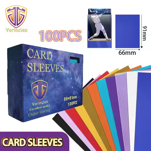 100Pcs 66x91mm Solid Color Frosted Card Sleeves 66*91mm Standard TCG Card Protective Sleeves for MTG