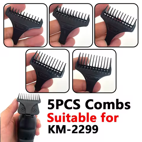 Kemei Hair Trimmer Limit Comb Universal Black Guards Hairdresser Hair Cutting Guide for KM-1931 KM-2