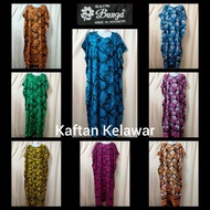 BKA  (Size 4XL) (Kaftan Kelawar) (Bunga) Baju Tidur Kelawar / Kaftan Night Dress - Batik Cotton Indo