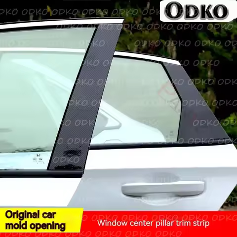 6Pcs/Set Car Pillar Post Glossy Piano Black for BMW 7 Series E65 E66 2001-2005 2006 2007 2008 Door W