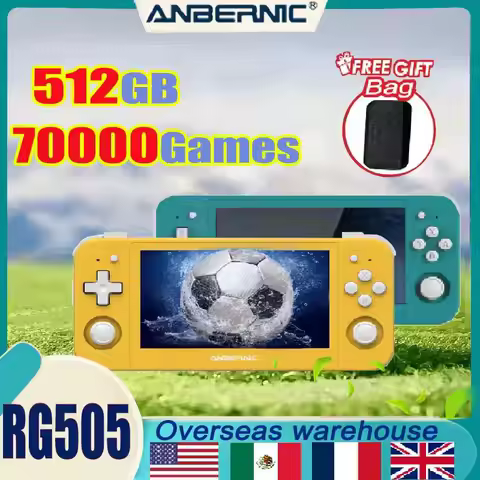 ANBERNIC RG505 4.95 Inches OLED Touch Screen Android 12 OS Handheld Game Portable Video Console 512G