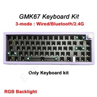 ZUOYA GMK67 customized Mechanical keyboard kit hot-swappable Bluetooth 2.4G Wireless RGB Backlit Gas