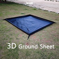 3x3 3D Groundsheet Outdoor Camping Waterproof 210D Oxford Cloth Mat 3x4 Bottom of Tent Picnic Mat Ca