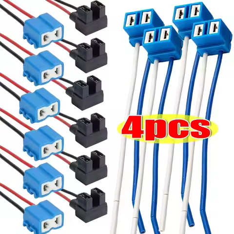 1-4pcs High Quality Car Bulb Sockets Connector H7 Connector Car Halogen Bulb Socket Power Adapter Pl