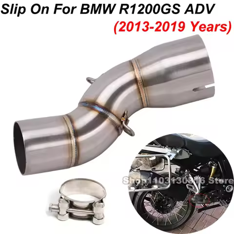 Slip On For BMW R1200 R 1200 GS ADV Adventure R1200GSA 2013-2019 Motorcycle Exhaust Escape System Mi