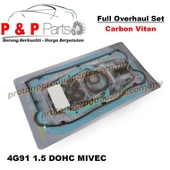 FULL Overhaul Gasket Set Engine - Proton Wira Satria Convert 1.5 4G91 DOHC MIVEC Engine - Carbon Premium