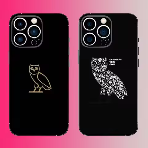 Drake O-OvO OWL Phone Case For iPhone 16,15,14,13,12,11,Pro,Max,Plus,Mini,X,XS,XR,8,7,6,S,SE Soft Bl