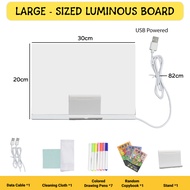 LED Drawing Board Luminous Writing Board Message Board Drawing Board For Kid Acrylic Erasable Drawin