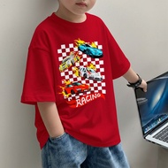 Teeforme Hotwheels Racing Kids T-Shirt I Top Outfit Tshirt Kids 4-14 Years Boys Girls I K2042 Hot Wh