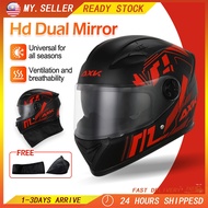 Double Lens Motorcycle Helmet Motor Half Helmet Electric Motor Helmet Half Cut Helmet Topi Keledar Motosikal 摩托车头盔
