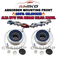 SILICONE MYVI ALZA VIVA KANCIL KELISA KENARI FRONT ABSORBER MOUNTING WITH BEARING HEAVY DUTY