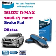 ISUZU D-MAX 2008-2017 FRONT BENDIX BRAKE DISC PAD DB1841MKT