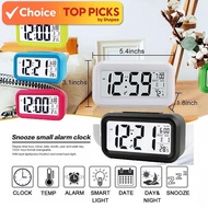 LED Digital Alarm Clock | Backlight Display | Temperature &  Calendar Function | Desktop Table Clock