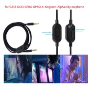 2m Portable Headphone Cable Audio Cord Line Compatible For Gpro X G233 G433 Alpha Gaming Earphone Wire