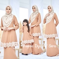 {XS-5XL}KURUNG RIAU SET IBU DAN ANAK WARNA NUDE