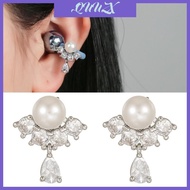QUU Pearls Waterdrops Design Headphone Diamonding Buckles Clip On Ear Hook Accessory For FreeClip1 2