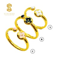 Sincere Store Emas 999 Cincin Bunga Fashion | Emas 999