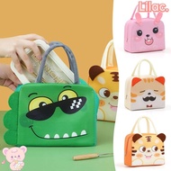 LILAC Cartoon Stereoscopic Lunch Bag, Thermal Thermal Bag Insulated Lunch Box Bags,  Cloth Portable Lunch Box Accessories Tote Food Small Cooler Bag