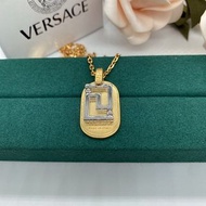 Versace 橢圓雙色項鍊 順豐包郵 原裝盒/紙袋/卡紙/塵袋齊全