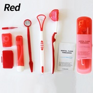 8Pcs Cleaning Braces Teeth Kits Toothbrush Foldable Mirror Interdental Brush Cleaning Set Travel Set