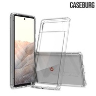 Google Pixel 6 CASEBURG Clear Hybrid 雙物料 TPU軟邊保護套 亞加力透明硬底 手機殼Case 5574A