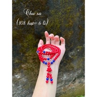 SA Cinnabar beads 108 beads 6mm