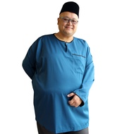 PLATINUM Plus Size Baju Melayu Teluk Belanga Baju Johor PM9205C146 Turquoise Big Size Baju Melayu Tr