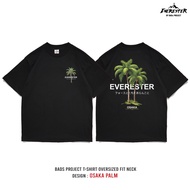 Everester เสื้อยืดผู้ชาย t shirt for men เสื้อคอฟิต Oversize Cotton เสื้อผ้าผู้ชาย Osaka Plam EXP