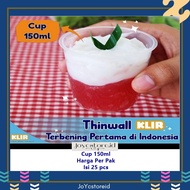 Thinwall cup 150 ML | Agar Pudding Cup 150ml Cup/ Plastic Cup